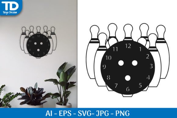 Download Pin Bowling Wall Clock Svg - Pin Collection