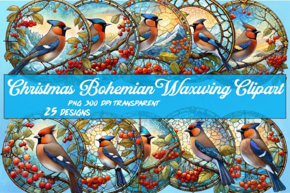 Download Christmas Bohemian Waxwing Wind Spinner - Pin Collection