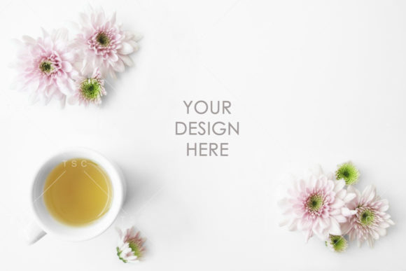 Download Pink Flowers &amp; Tea Styled Stock Photo - Pin Collection
