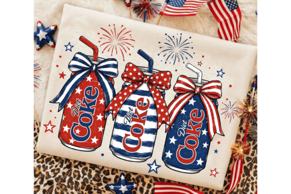Download 4th of July Diet Coke PNG, Patriotic Dr - Diet Collection