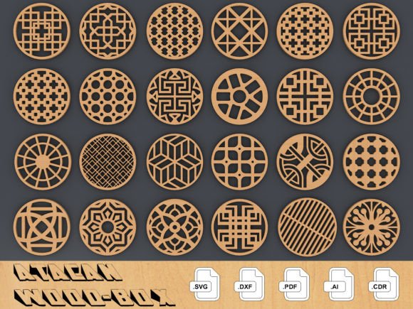 Download Coaster Bundle Templates Vector Digital - Bundle templates Collection